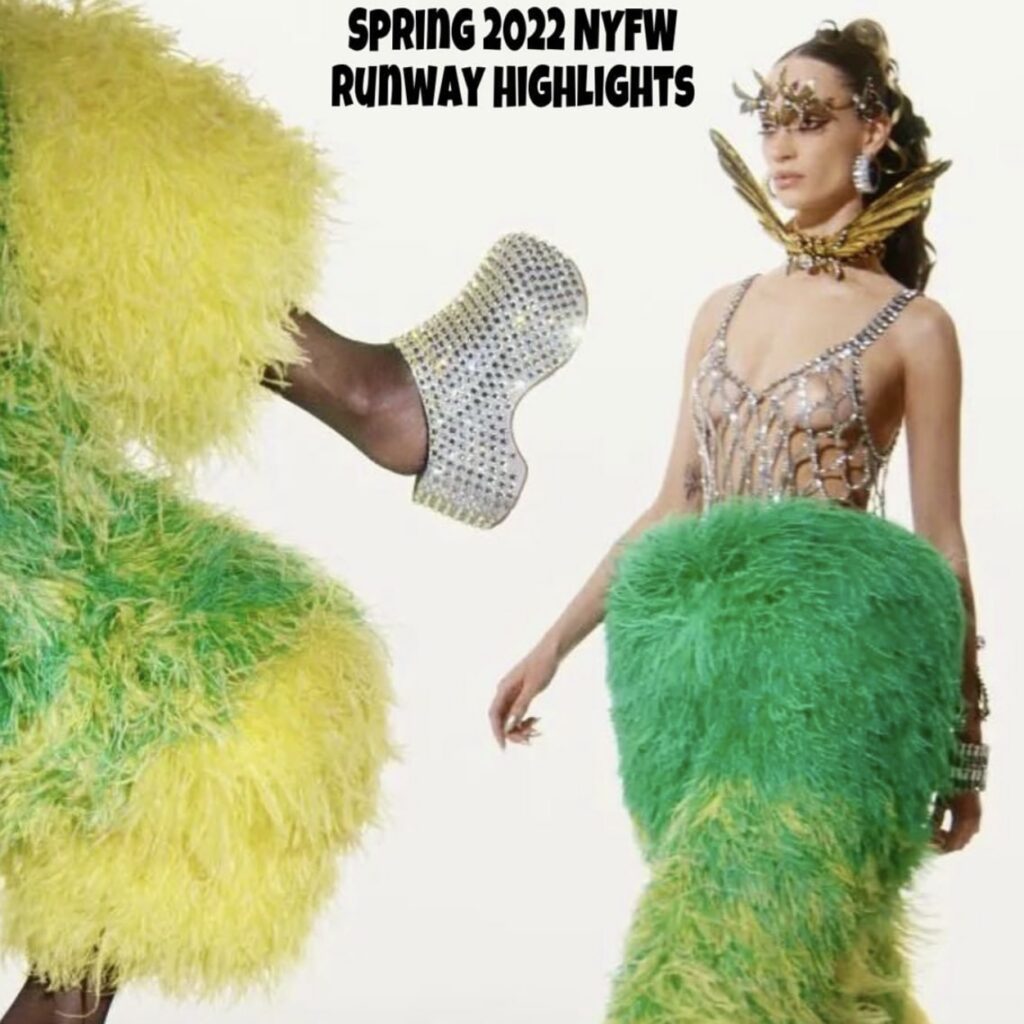 Spring 2022 New York Fashion Week Runway Highlight Graphic